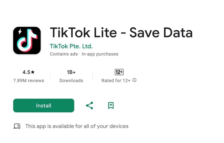 TikTok Lite Installation