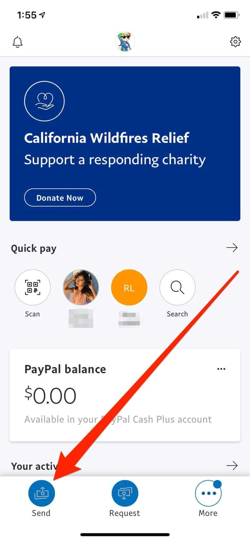 Send Money with PayPal