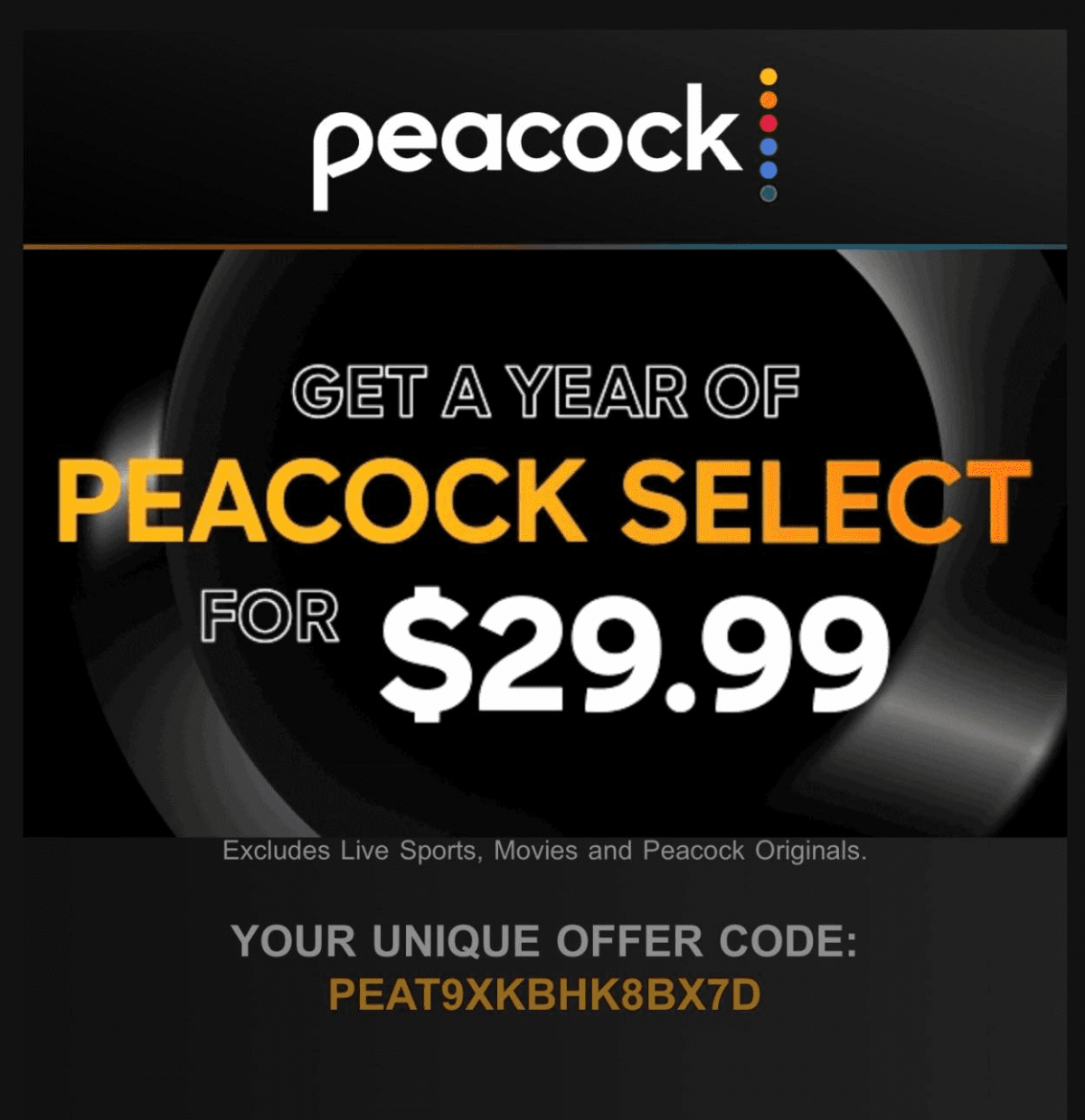Peacock Select: Your Ticket to Peacock's Entertainment Universe for the Best Price