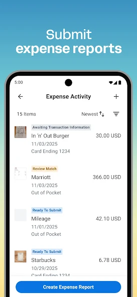 Workday Expense Report Submission