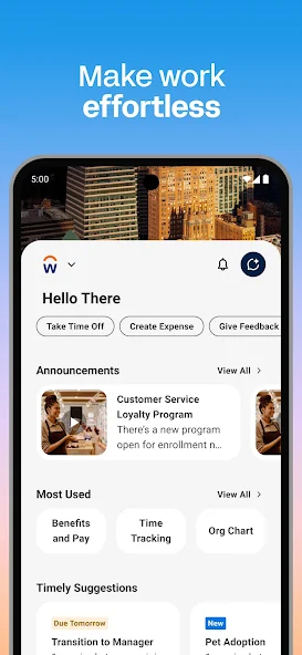 The Enterprise Experience Redefined Workday: Makes Working Effortless
