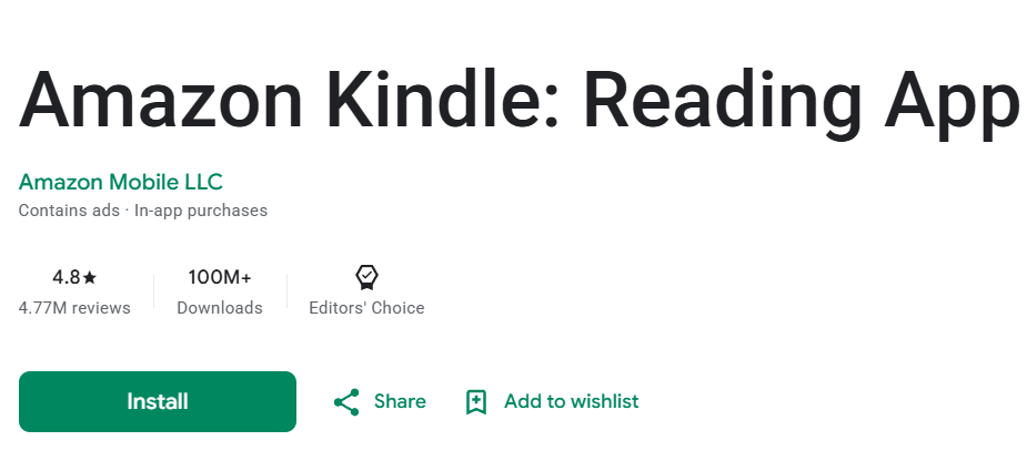 Download the Amazon Kindle First on Your Phone